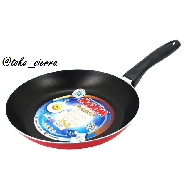 New Teplon MAXIM Valentino New Halania Frypan 22 cm 24 cm 26 cm Berbahan Teflon Anti Lengket
