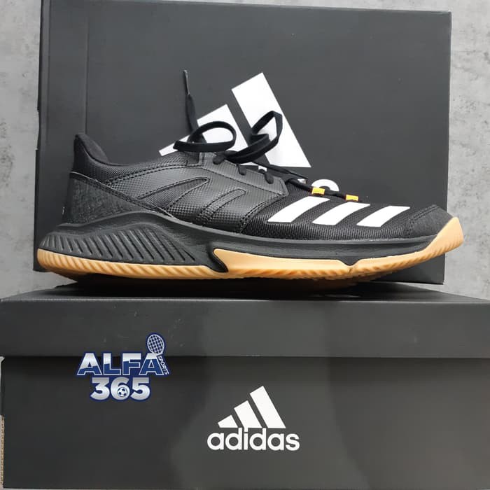 Sepatu Indoor Adidas Essence - Hitam - Badminton Bulu Tangkis Voli