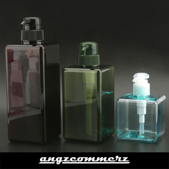 Botol Sabun Cair 250 ml Pump Lucu Travel Plastik Kotak Cuci Piring shampoo