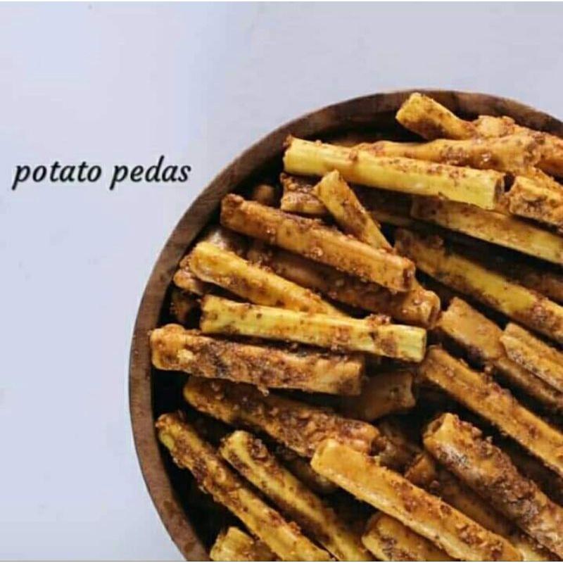 

250gr potato stik pedas renyah endul