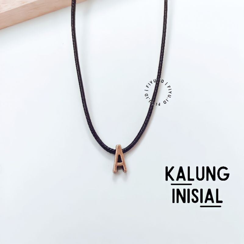 KALUNG INISIAL HURUF BRONZE / KALUNG TALI TAHAN AIR