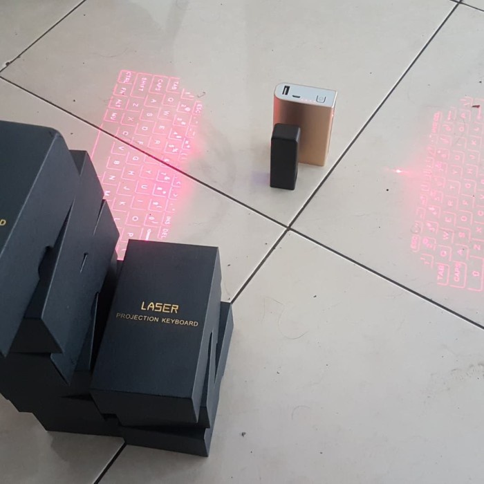 Jual New!! LASER KEYBOARD PROJECTION VIRTUAL KB320 Hitam Shopee