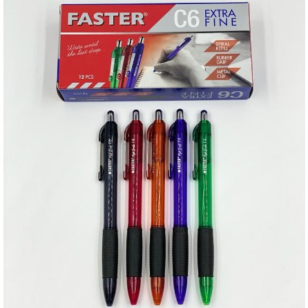

Bolpen Pulpen Bolpoin Faster C6 / C-6 Extra Fine 0.7mm