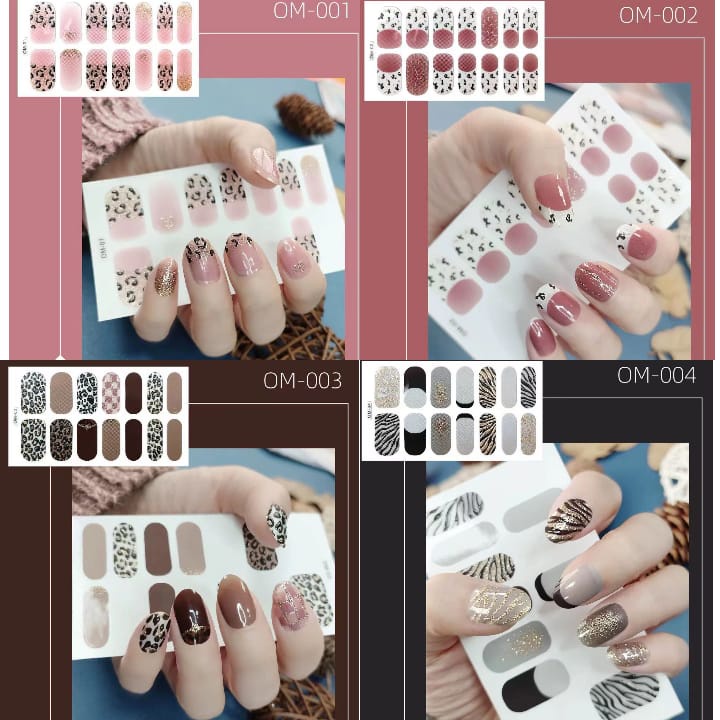 NAIL ART STICKER STIKER KUKU NAIL ART 3D STICKER FULL COVER ANTI AIR / KUKU / NAIL ART