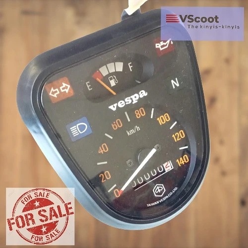 Vespa PX Exclusive Speedometer Original Part NOS Danmotor Biru