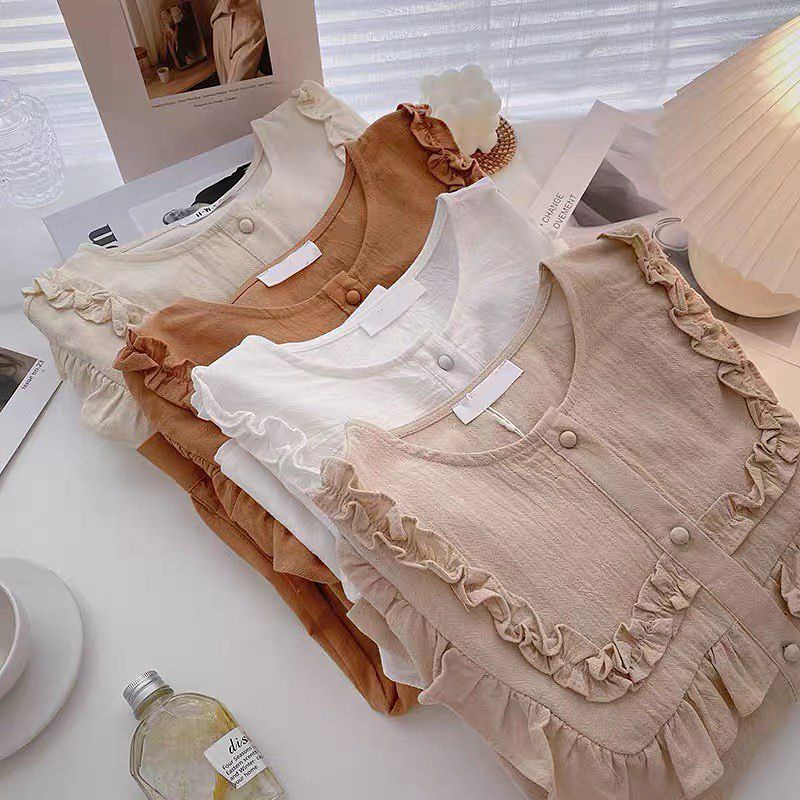 Elbina Blouse Baju Pakaian Atasan Kemeja Blus Bluse Jumbo Ld 120 Bigsize Big Size Besar Busui Friend