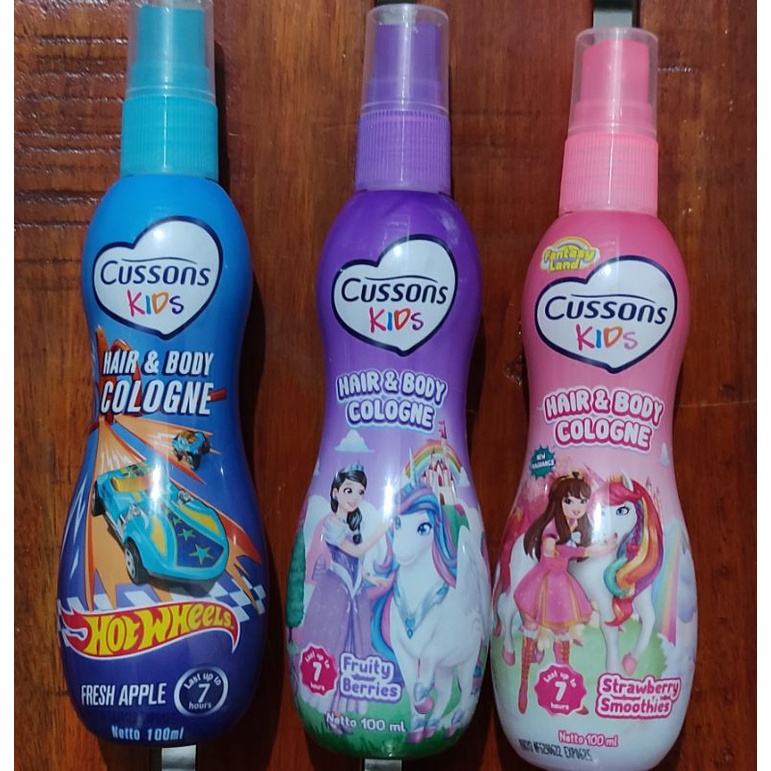 Cussons Kids Hair &amp; Body Cologne 100 ML / Vitamin Kulit &amp; Rambut Anak / Minyak Argan / Vitamin E / Melembangkan dan Melembutkan