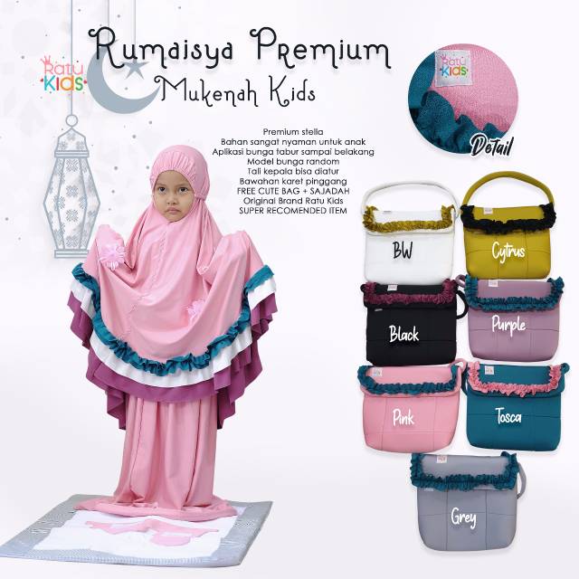 MUKENA KIDS RATU / MUKENA ANAK / SET MUKENA ANAK