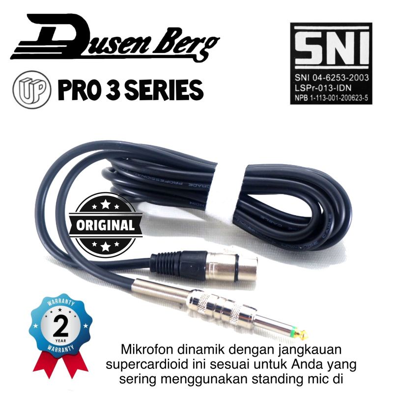 Microphone Kabel DUSENBERG PRO 3 SERIES Mic Karaoke Mc Pidato,ORIGINAL