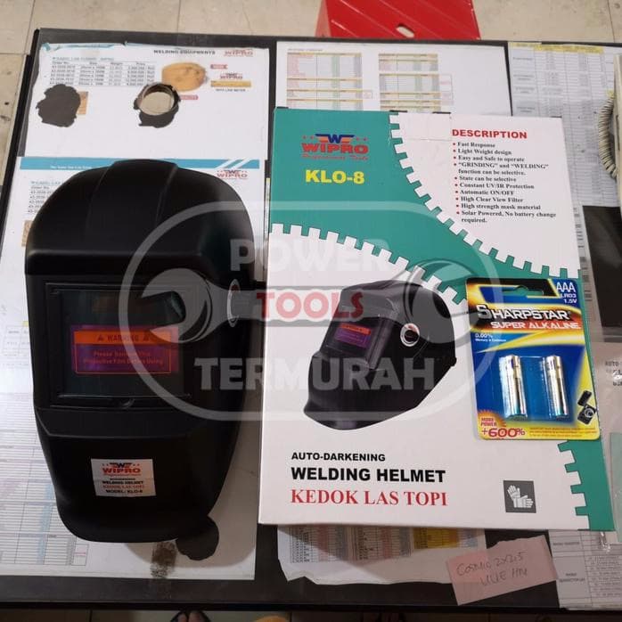 HELM LAS OTOMATIS KEDOK LAS OTOMATIS AUTO DARK WELDING HELMET MAKASSAR