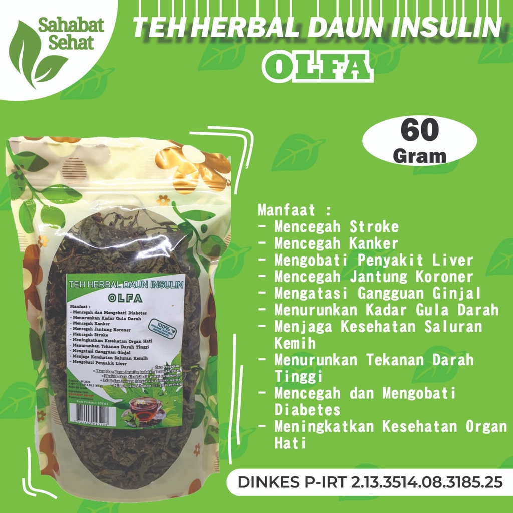 

TEH HERBAL DAUN INSULIN OLFA