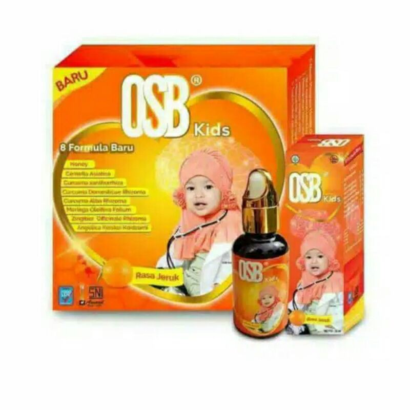 OSB Kids 1 Box 2 Botol Vitamin Otak Anak Omar Smart Brain Sirup Original