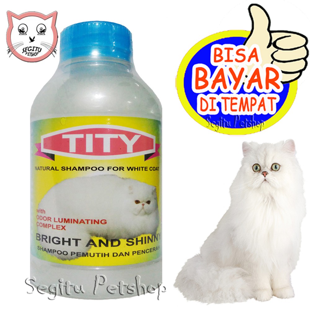 SHAMPO KUCING KHUSUS UNTUK KUCING BULU PUTIH SAMPO TITY 250 ML