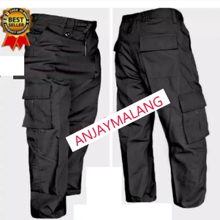 COD Celana PDL Hitam dan Coklat Brimob Ripstok Kargo Lapangan Latihan Outbone Outdoor. Kualitas Oke ! Ready