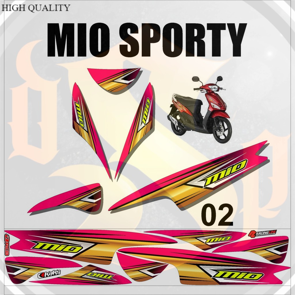 (COD) Sticker Striping Lis Variasi Mio Sporty Kode Desain DA-02