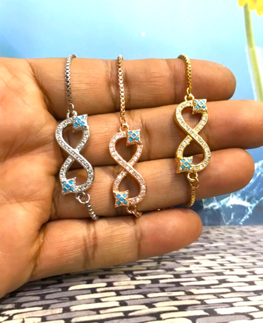 Gelang infinity // gelang titanium // gelang tangan wanita // gelang serut titanium //gelang pernata