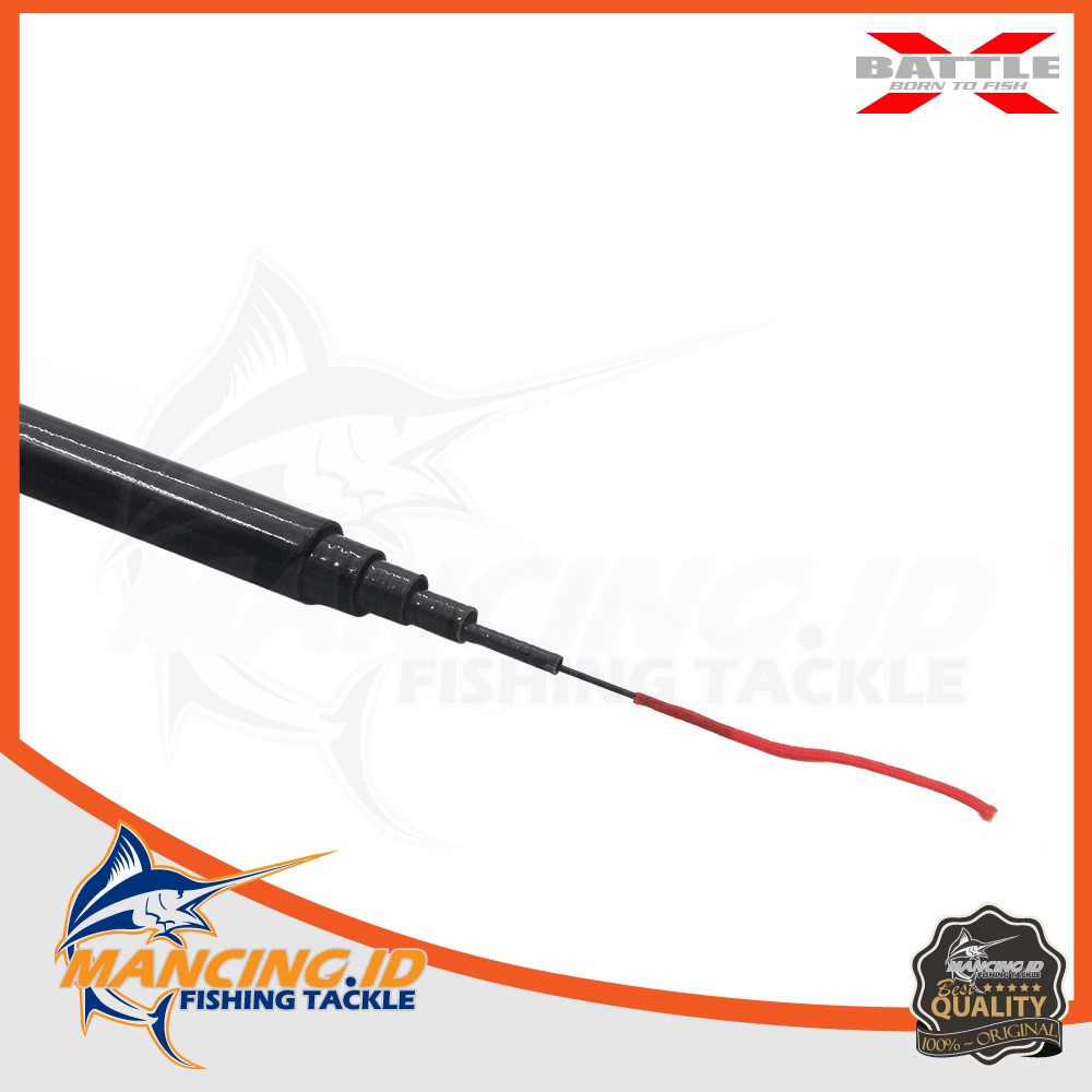 Battle X Nova Pole (tegek) Fishing Rod Joran Carbon Alat Pancing Sungai