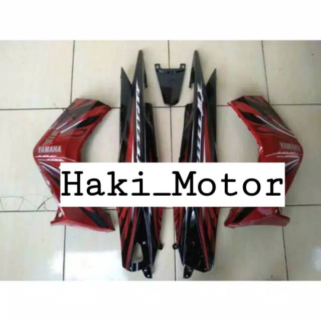 PAKETAN BODY JUPITER MX LAMA/OLD + STRIPING MERAH HITAM