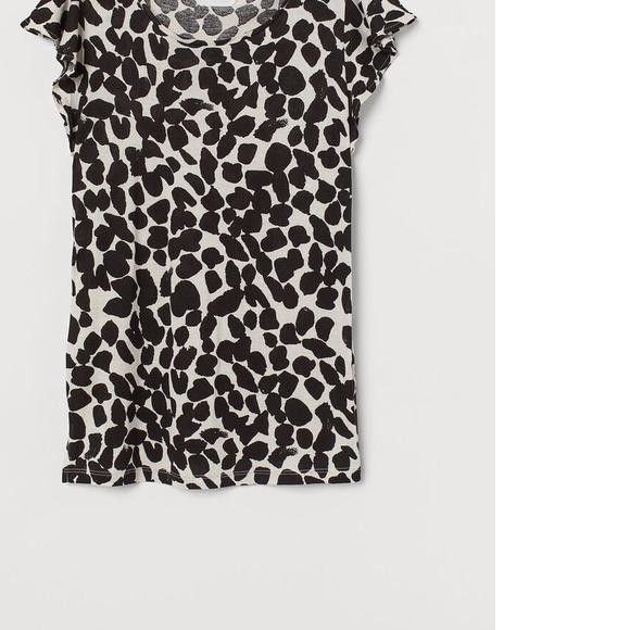 ♪ HM Shortsleeve Printed Blouse - Atasan Wanita Lengan Pendek Original ⅎ