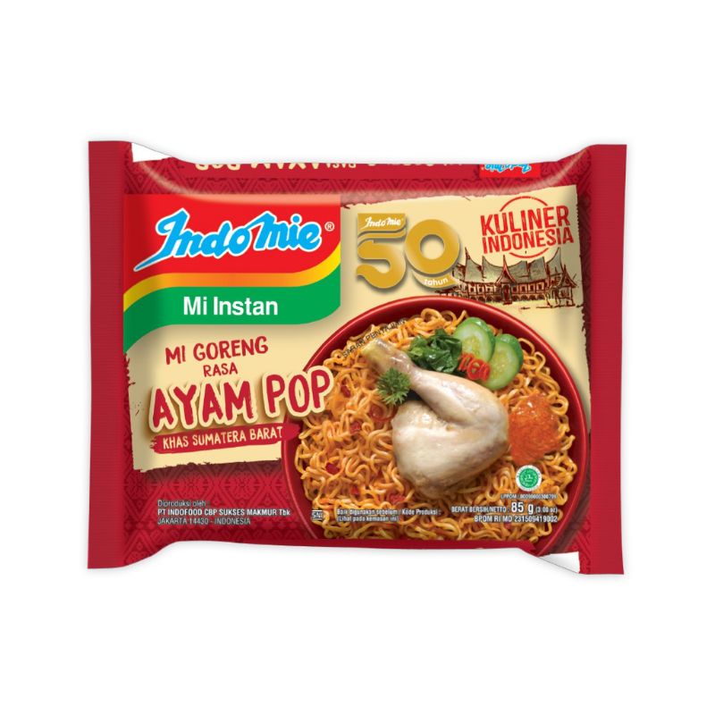 

Indomie Mie Goreng Ayam Pop Mi Instan 85 gram
