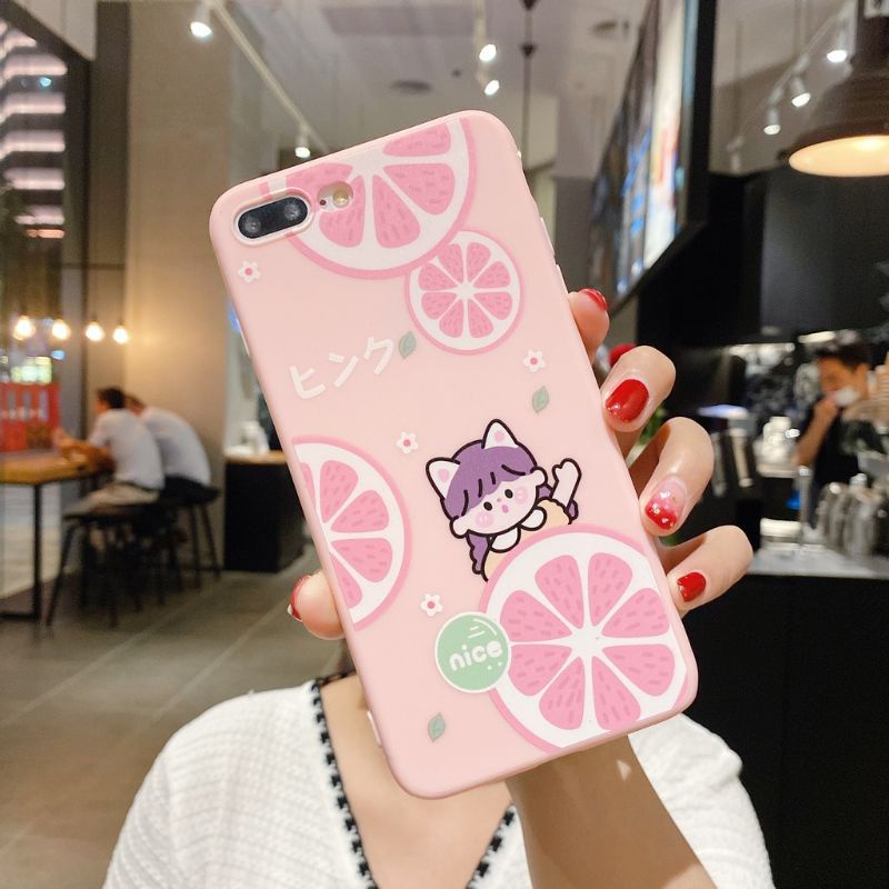 Casing Soft Case Samsung A21s Nokia 6 Iphone Xiaomi Vivo Redmi SoftCase Motif Kartun Silikon Strap C