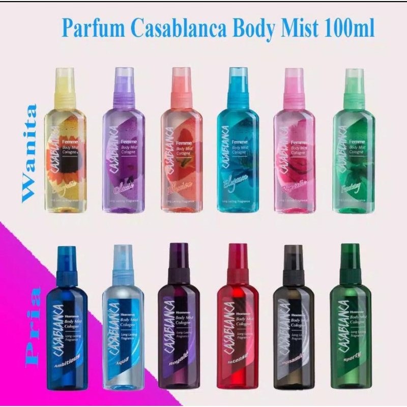 Casablanca Body Mist Cologne