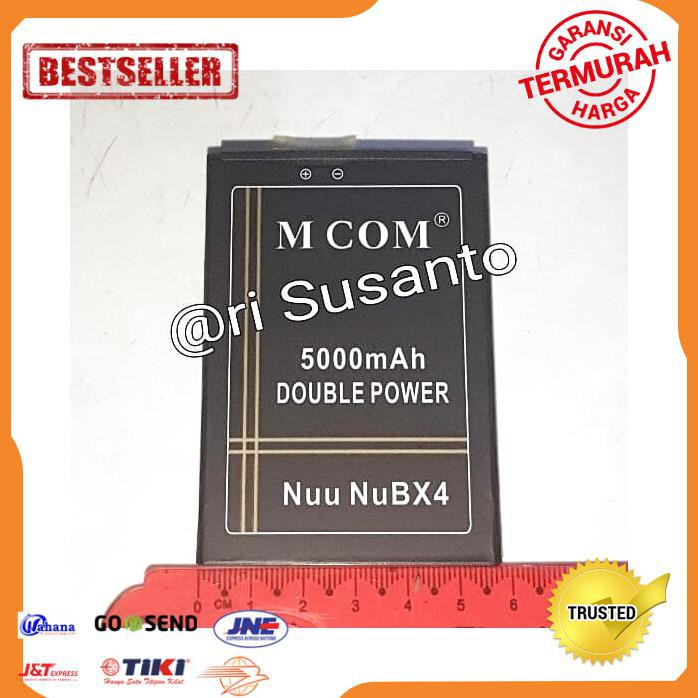 ACC HP BATERAI MCOM NUU MOBILE X4 BX4 NUBX4 4G LTE DOUBLE POWER 5000MAH
