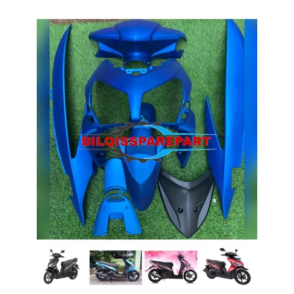 MURAH full body halus honda vario 110 karbu warna biru doff