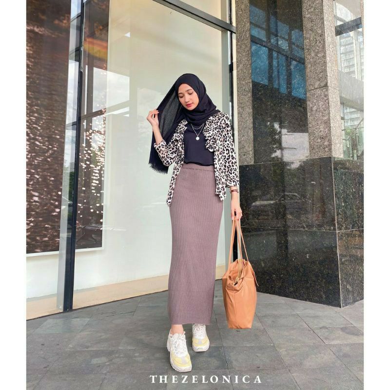 ROk SPAN RAJUT PREMIUM/ROK RAJUT PANJNAG