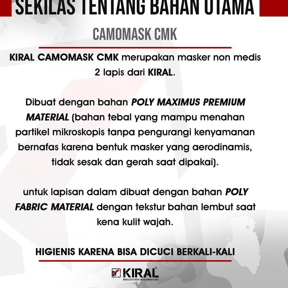 パ Masker Kain Pria Motif Army 2 Ply Keren by Camomask Camo Mask Kiral Original Kekinian