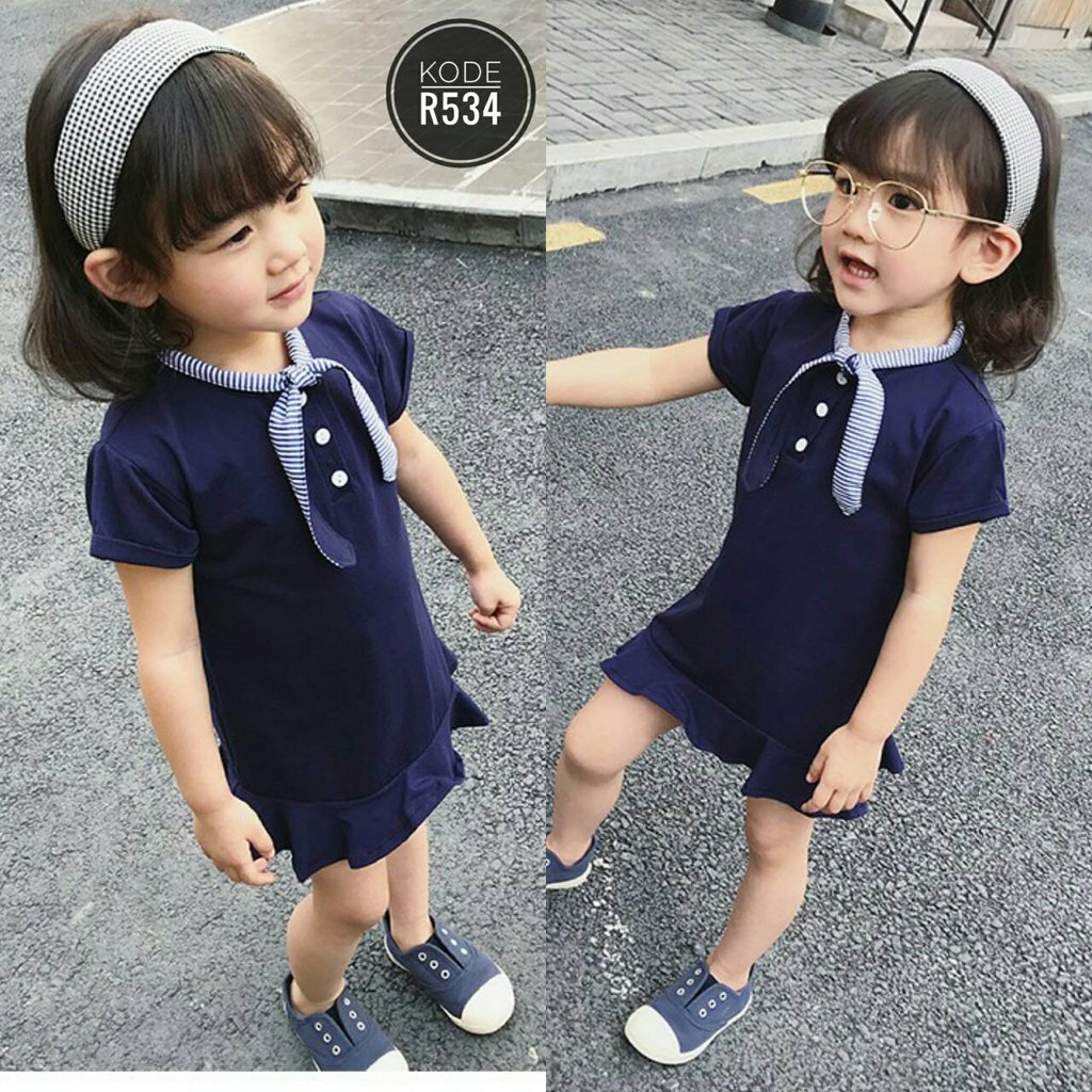 TUNIK DRESS IMPORT CASUAL MOTIF DASI