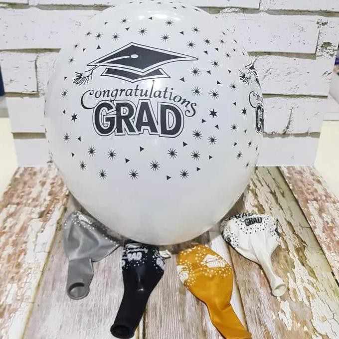 Jual BALON LATEX GRADUATION/ BALON WISUDA/ BALON LATEX WISUDA/ BALON