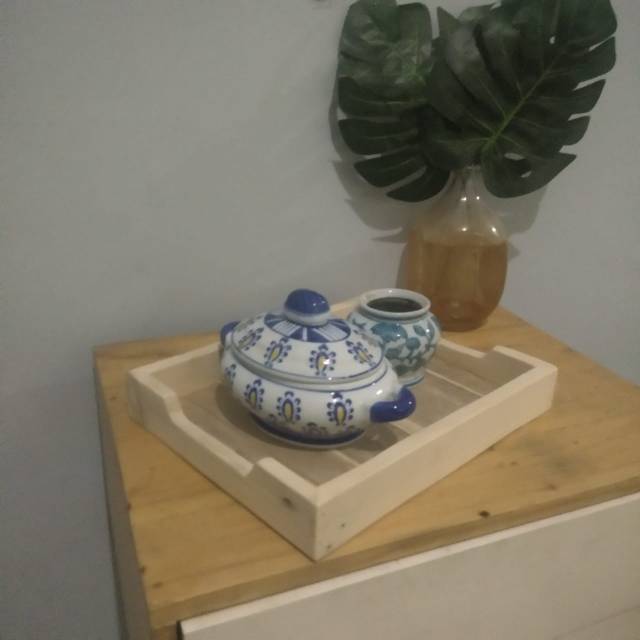 Nampan kayu jati Belanda/pinus