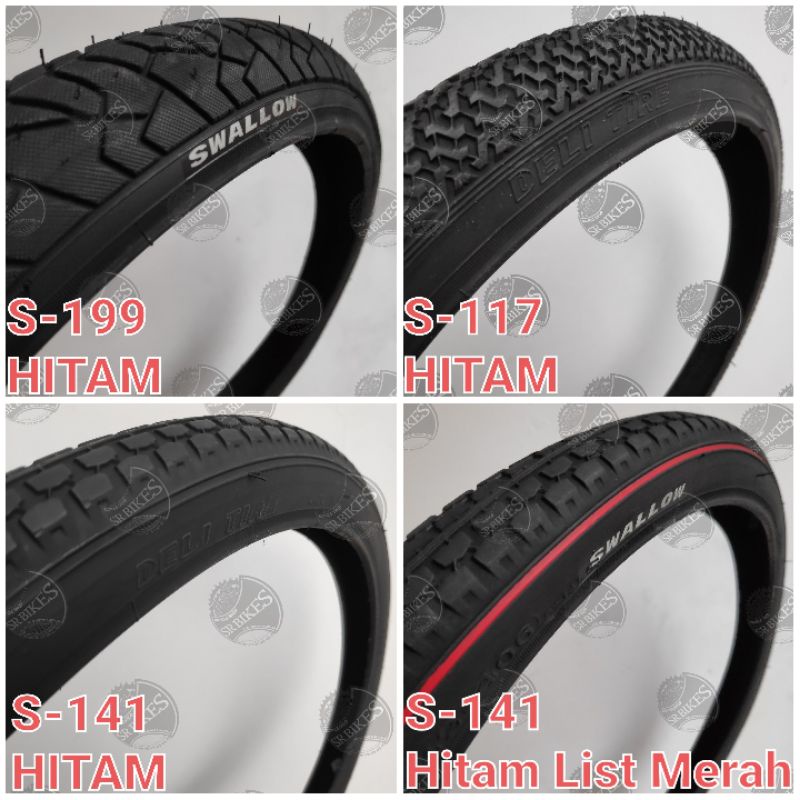 Ban Luar 20 x 1.75 Sepeda Lipat Minion Mini. SWALLOW DELI TIRE