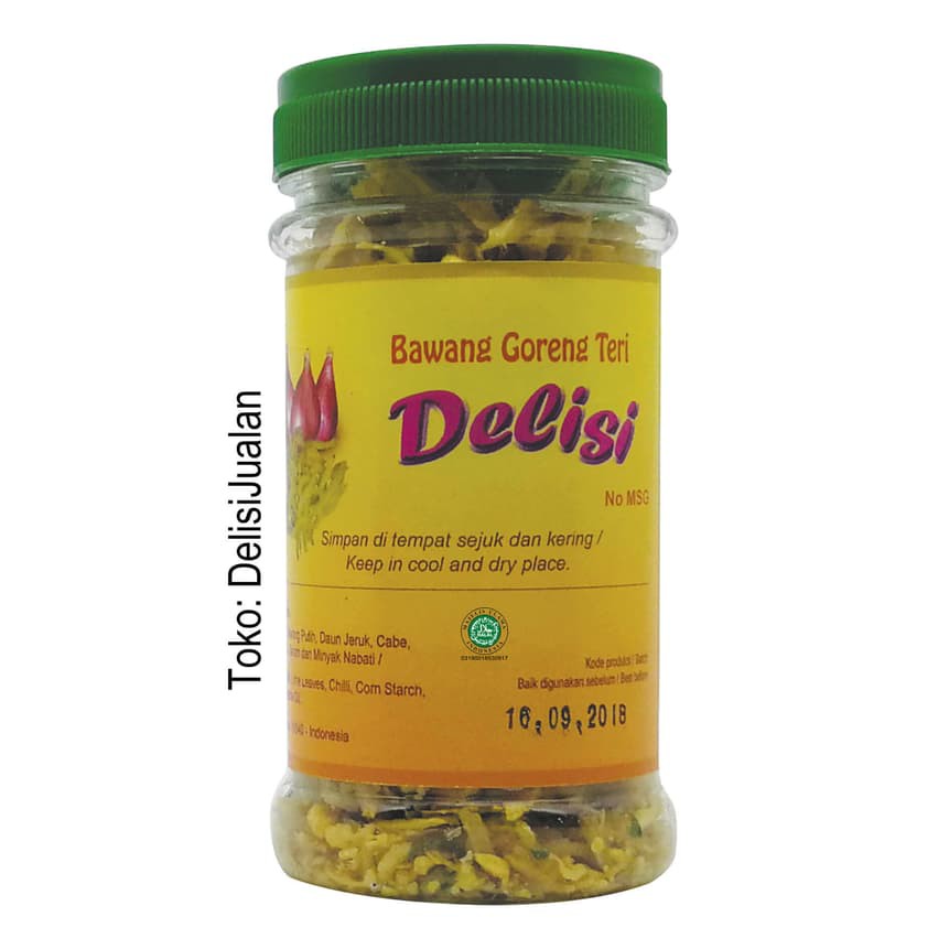 

Bawang Goreng Teri DELISI 65 gr - Halal - Fried Shallot with Anchovy
