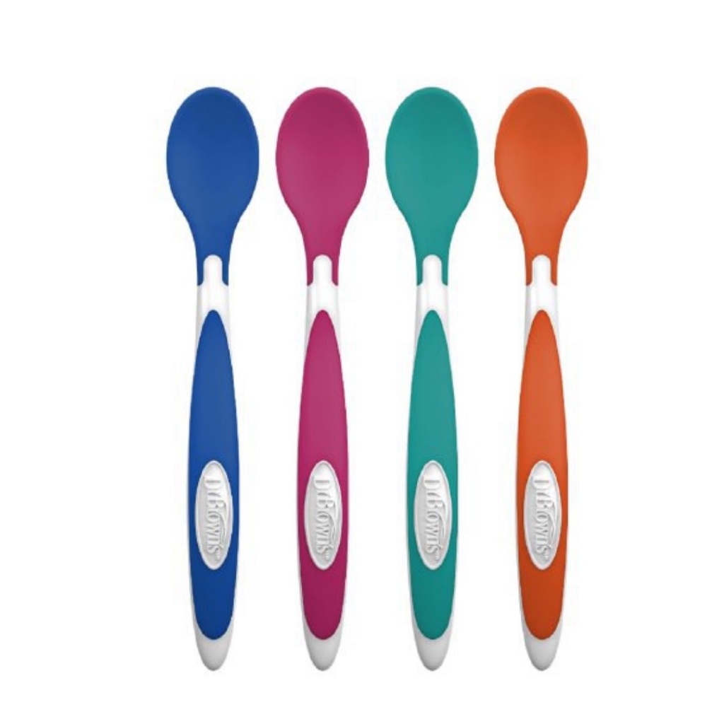 Dr. Brown's TempCheck Spoons Sendok Makan Bayi 4 Pack