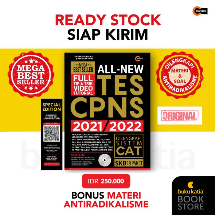 

ALL NEW TES CPNS 2021/2022 BONUS CD KPL119