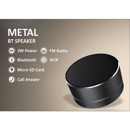 Speaker Mini A10 Speaker Bluetooth Portable Speaker Bulat Mini LED