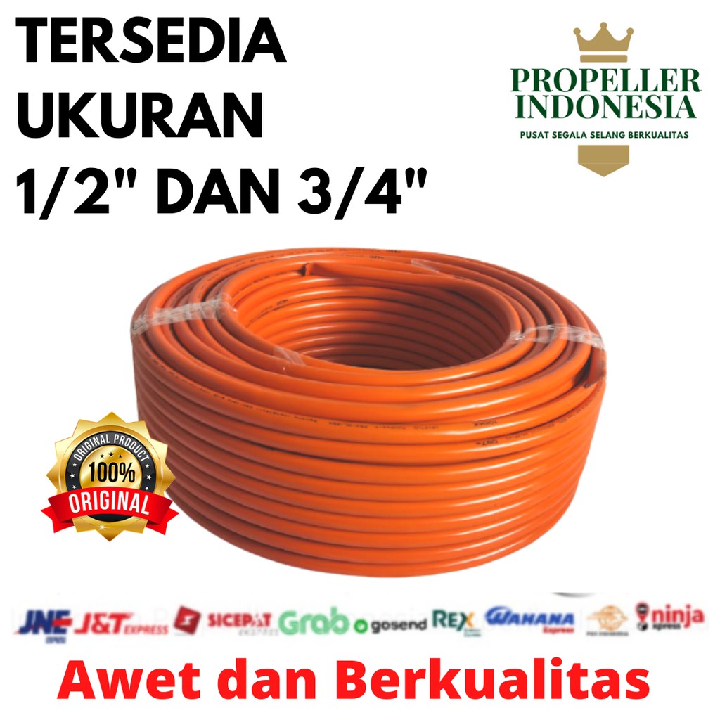 Selang Air Panas 1/2&quot; &amp; 3/4&quot; 100M Pipa Air Panas Selang Water Heater