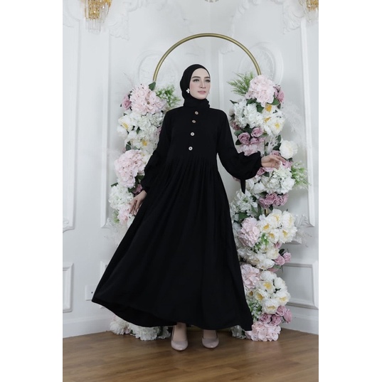 GAMIS SYAR’I ABAYA DUBAI UMBRELLA (BUSUI) KLOK CANTIK MURAH COD