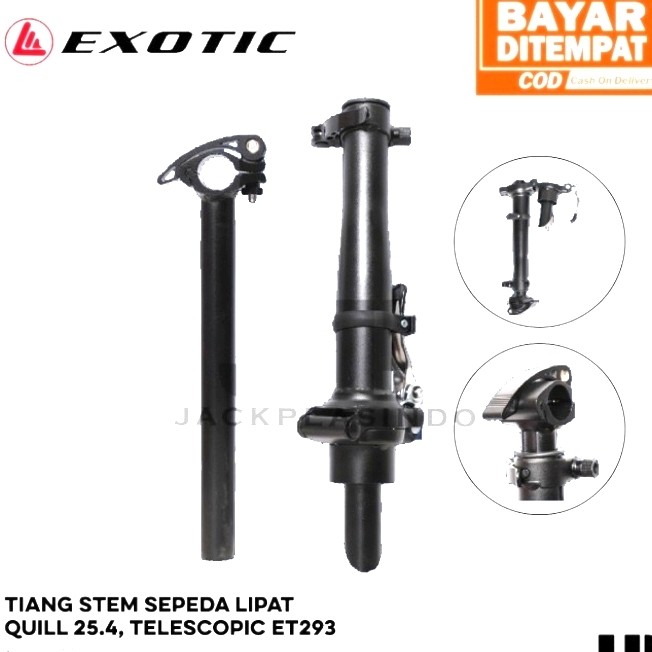 HANDLEPOST ALLOY EXOTIC TIANG STEM SEPEDA LIPAT TELESCOPIC