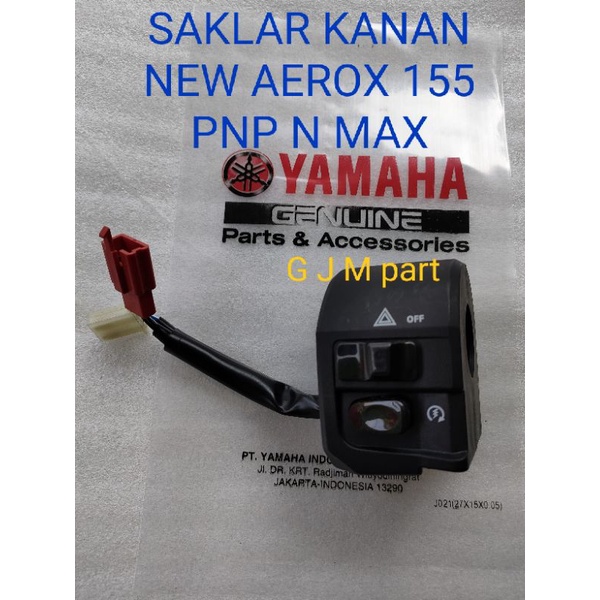 HOLDER KANAN NEW AEROX 155 SAKLAR KANAN NEW AEROX 155 TOMBOL STATER TOMBOL HAZARD NEW AEROX 155