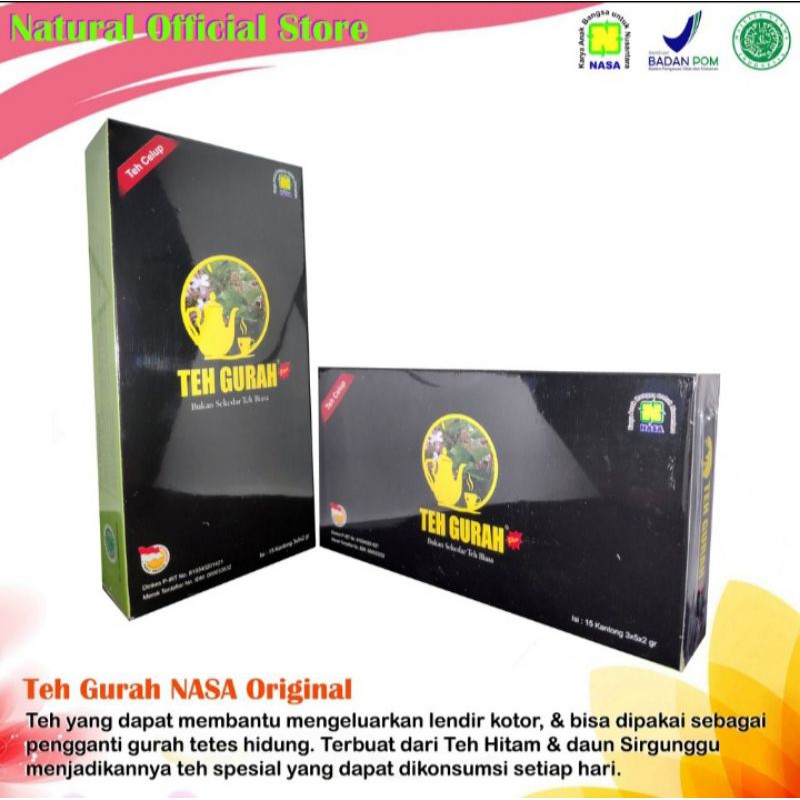 

TEH GURAH NASA ORIGINAL MENGHILANGKAN LENDIR DAN DAHAK