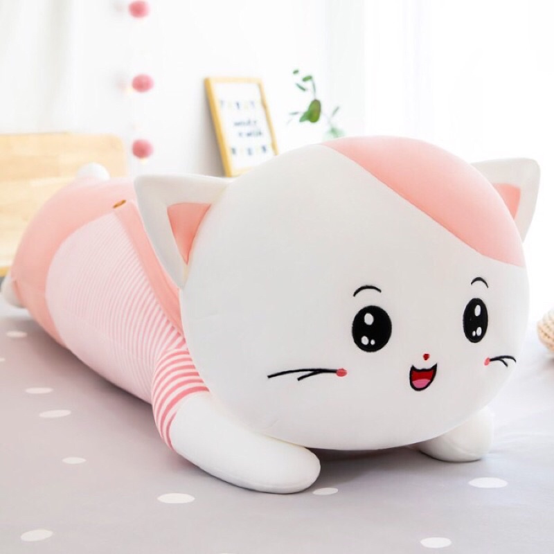 Boneka Bantal Kucing 55cm Import Korea| Kado Hadiah Mainan Anak/ Pacar/ Teman/ Birthday Gift/ Ultah/