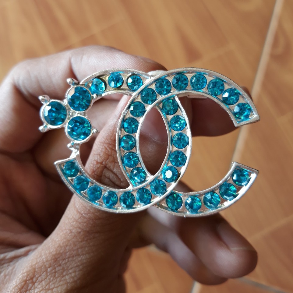 Bross Bros Dada Peniti Warna Chanel Aksesoris Jilbab Hijab Kerudung Murah