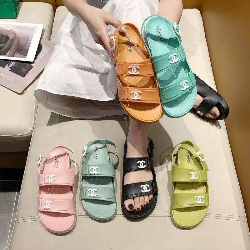 Sandal Original Tawana Casual channell/Sandal Wanita import S2