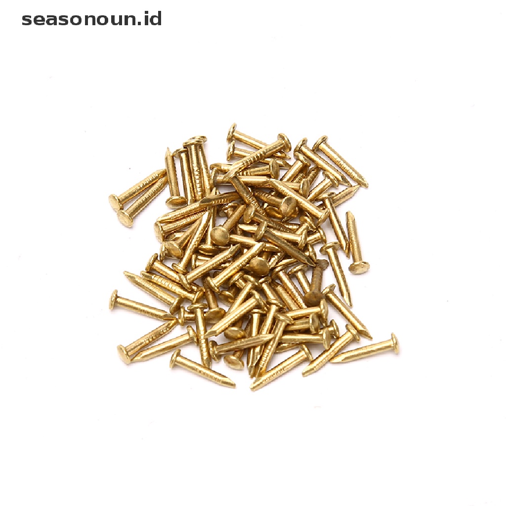 (seasonoun) 20pcs Engsel Mini Bahan Metal Untuk Furniture Rumah Boneka 1 / 12