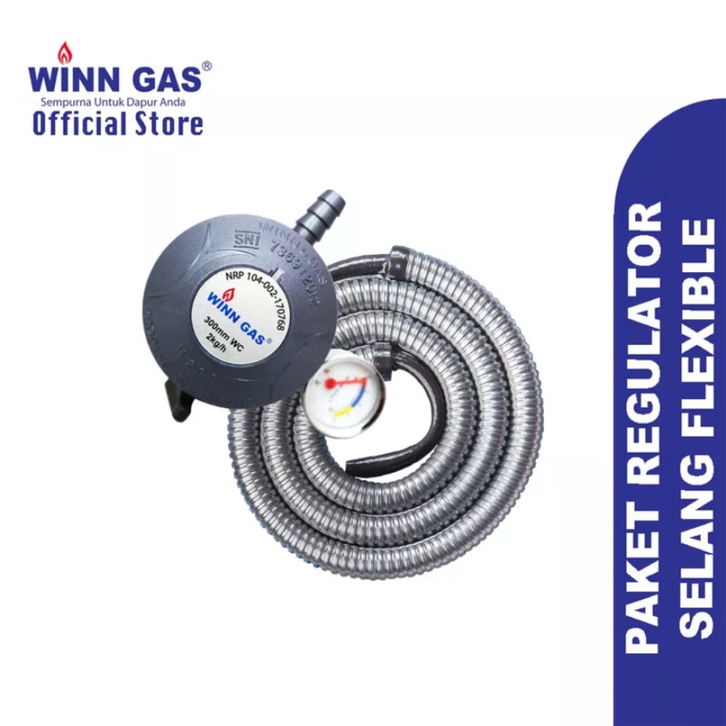 Winn Gas Selang Gas Paket + Regulator 298 Meter