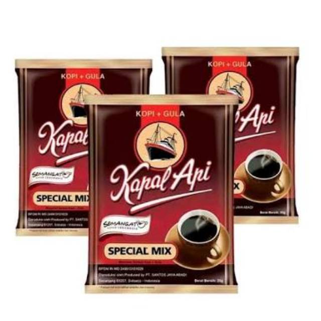 

Kopi kapal api spesial mix 25 g / Renceng