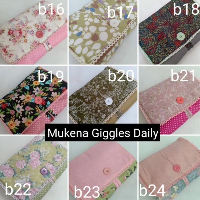 MUKENA- MUKENA KATUN DESIGN BY JEPANG MEREK GIGGLES DAILY CANTIK -MUKENA.